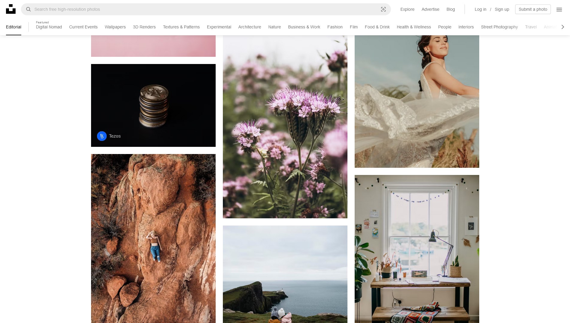 homepage unsplash.com